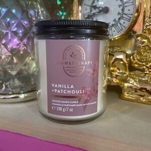 Aromatherapy Vanilla + Patchouli Scented Candle